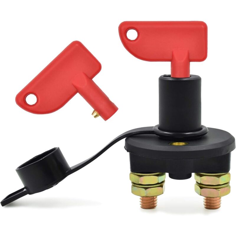 foto del prodotto interruttore di isolamento della batteria da 12 v interruttore di scollegamento della batteria principale con chiavi interruttore di batteria da 300