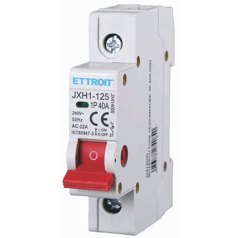foto del prodotto interruttore di isolamento sezionatore 1p 40a 220v ettroit