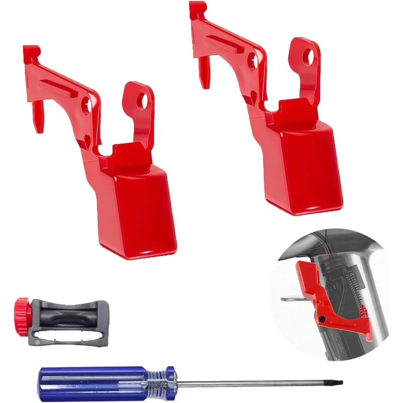 foto del prodotto interruttore di ricambio per aspirapolvere dyson v11 v10, pulsante di sblocco aggiornato per dyson v15 v11 v10 2 interruttori 1 pulsante 1