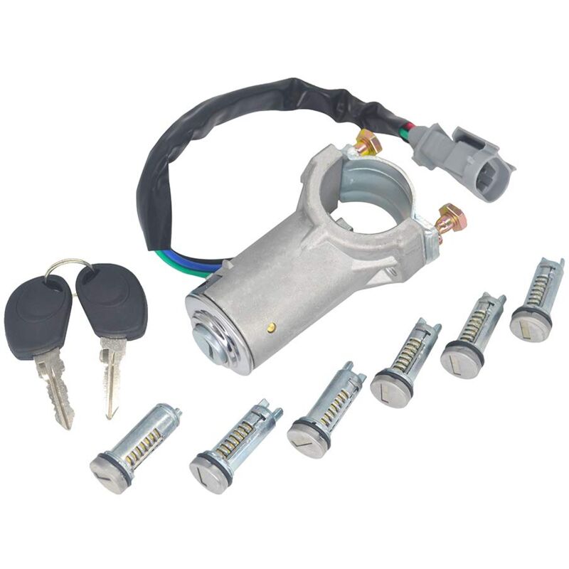 foto del prodotto interruttore di riparazione dell interruttore di accensione applicabile, cilindro di accensione, serratura, 2 chiavi per iveco daily 2000 2006