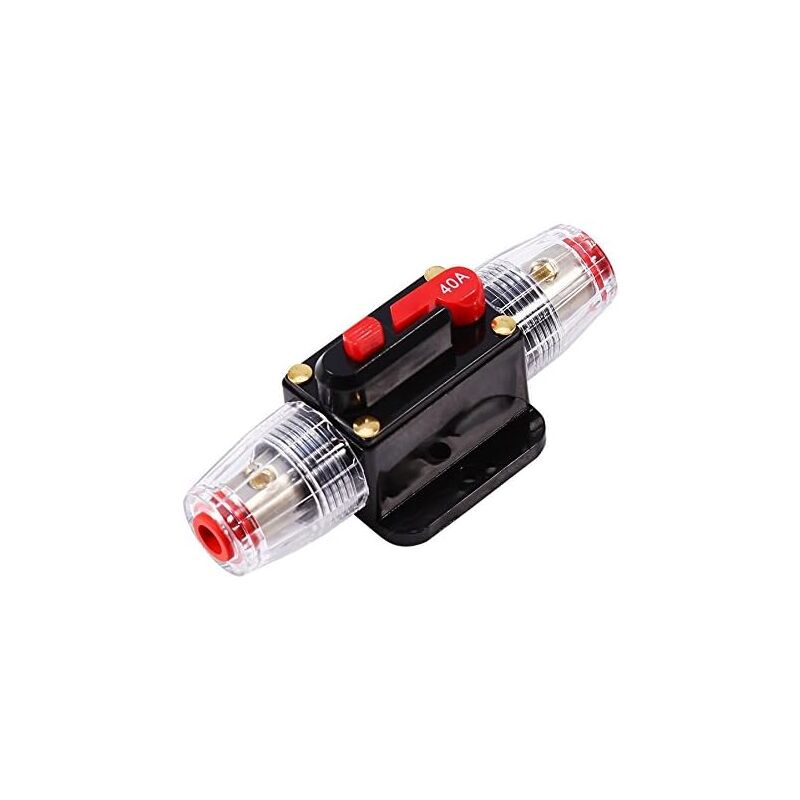 foto del prodotto interruttore di ripristino automatico dell interruttore automatico in linea per auto da 40 a, fusibile per la protezione del sistema audio per auto,