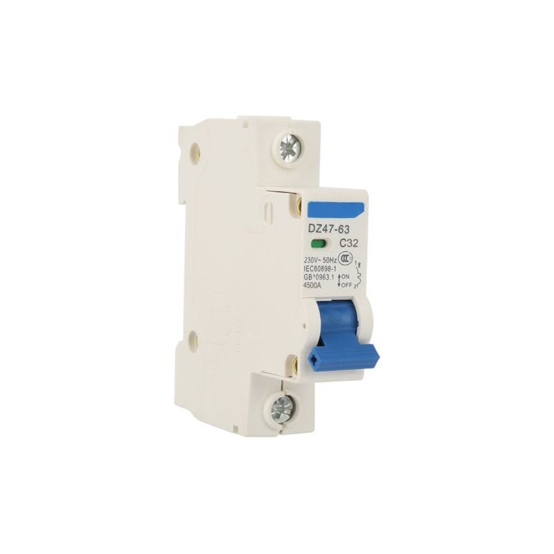 foto del prodotto interruttore di sicurezza miniatura aiperq 230vac dz47 63 1 polo 32a