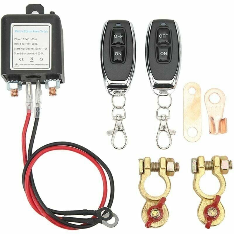 foto del prodotto interruttore di spegnimento remoto della batteria dc12v, interruttore antifurto per auto impedisce lo scaricamento della batteria, interruttore di