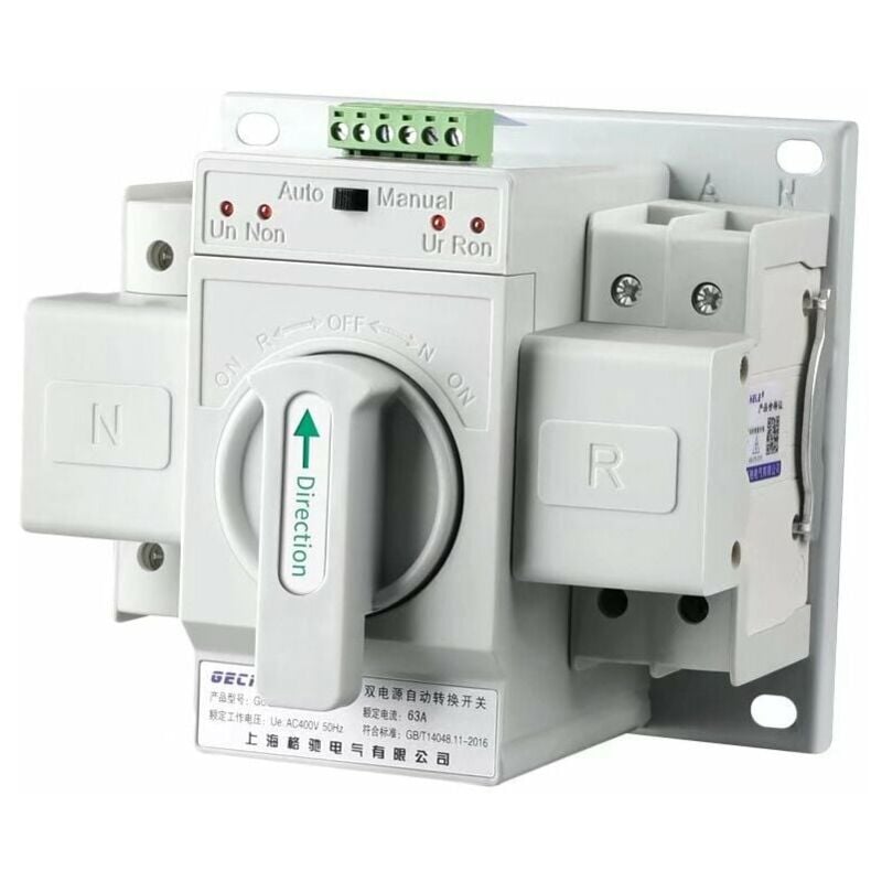 foto del prodotto interruttore di trasferimento automatico interruttore di trasferimento 1pc 220v 63a 2p mini interruttore automatico di trasferimento automatico a