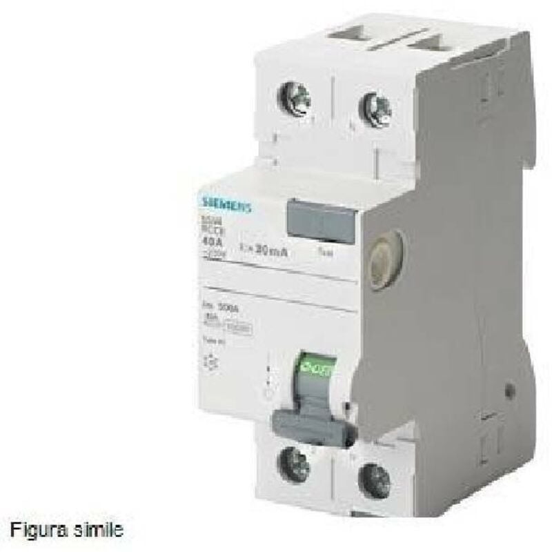 foto del prodotto interruttore differenziale 2 poli 40a 300a tipo ac 5sv4614-0 - siemens