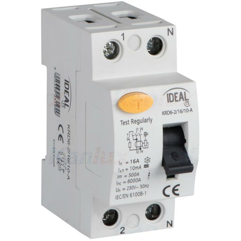 foto del prodotto interruttore differenziale, 2p krd6 2 16 10 a kanlux