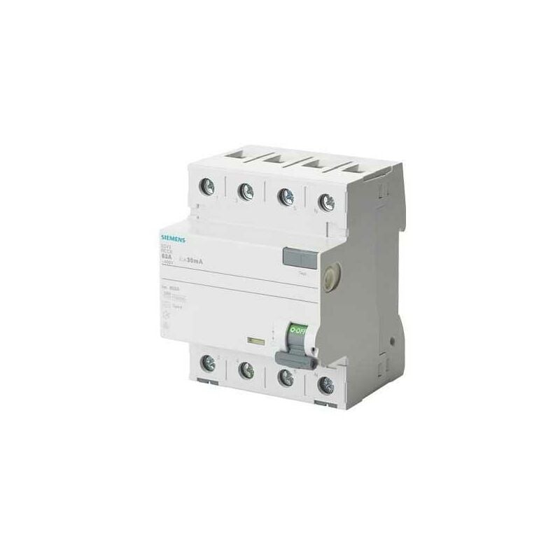 foto del prodotto interruttore differenziale 4 poli 25a 300ma tipo ac 5sv4642-0 - siemens