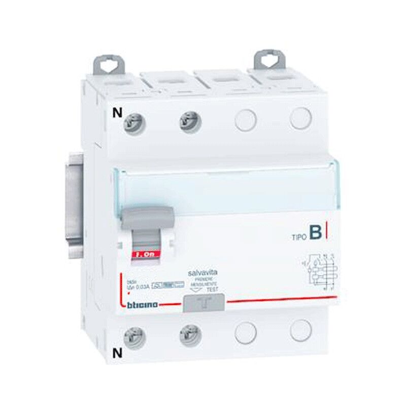 foto del prodotto interruttore differenziale bticino 63a 2 poli 300ma tipo b 4 moduli g724b63