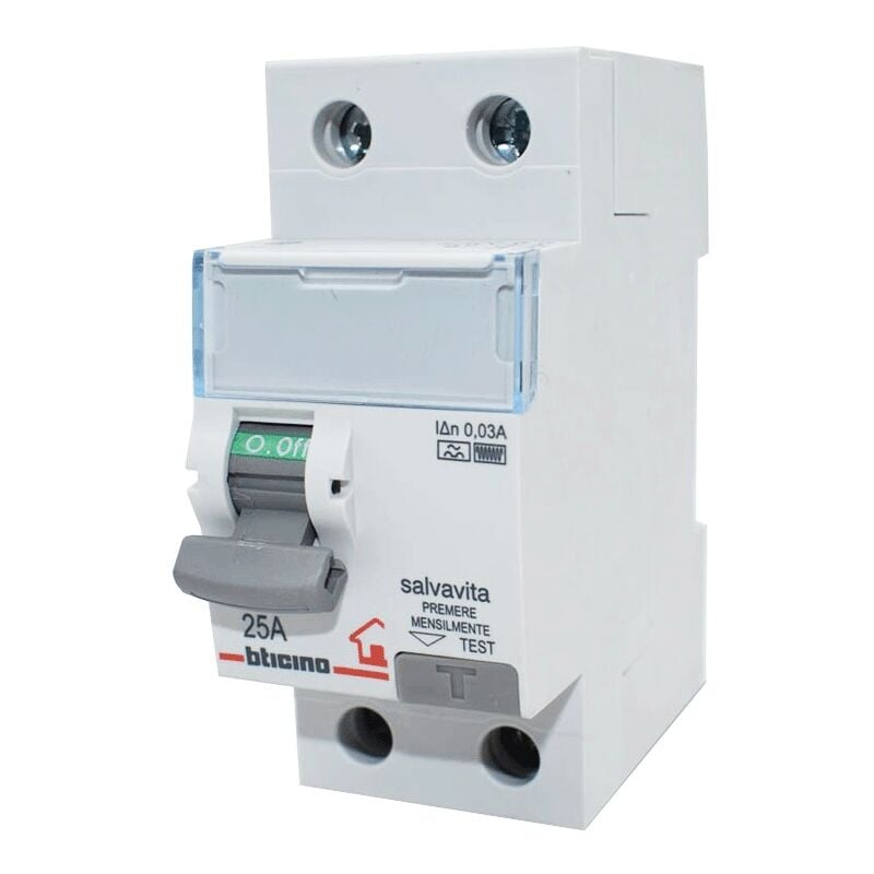 foto del prodotto interruttore differenziale bticino salvavita 2p 25a 30ma f gc723f25