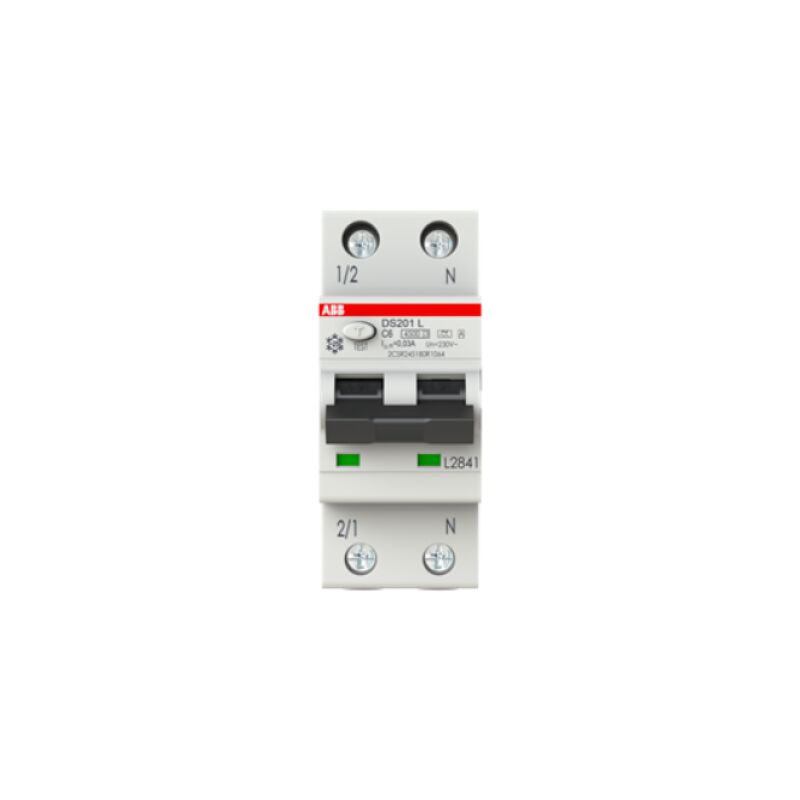 foto del prodotto interruttore differenziale ds201 lh 4 5ka 1p n c10 a30 abb ds201lhc10a30