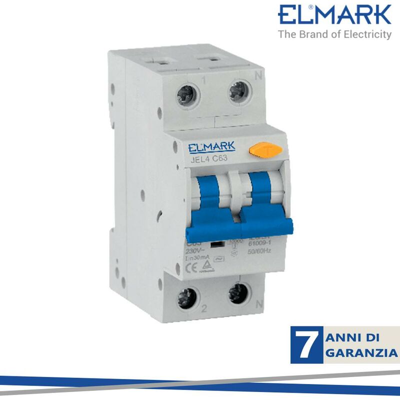 foto del prodotto interruttore differenziale jel4 c32a 30ma 6ka curva c