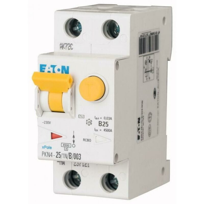 foto del prodotto interruttore differenziale megnetotermico 10a 4500 003 2m eaton