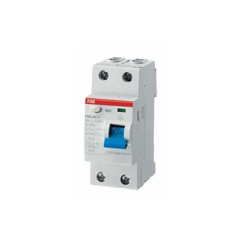 foto del prodotto interruttore differenziale puro f202 ac 25 0,3 2p 25a 100ma f427803 