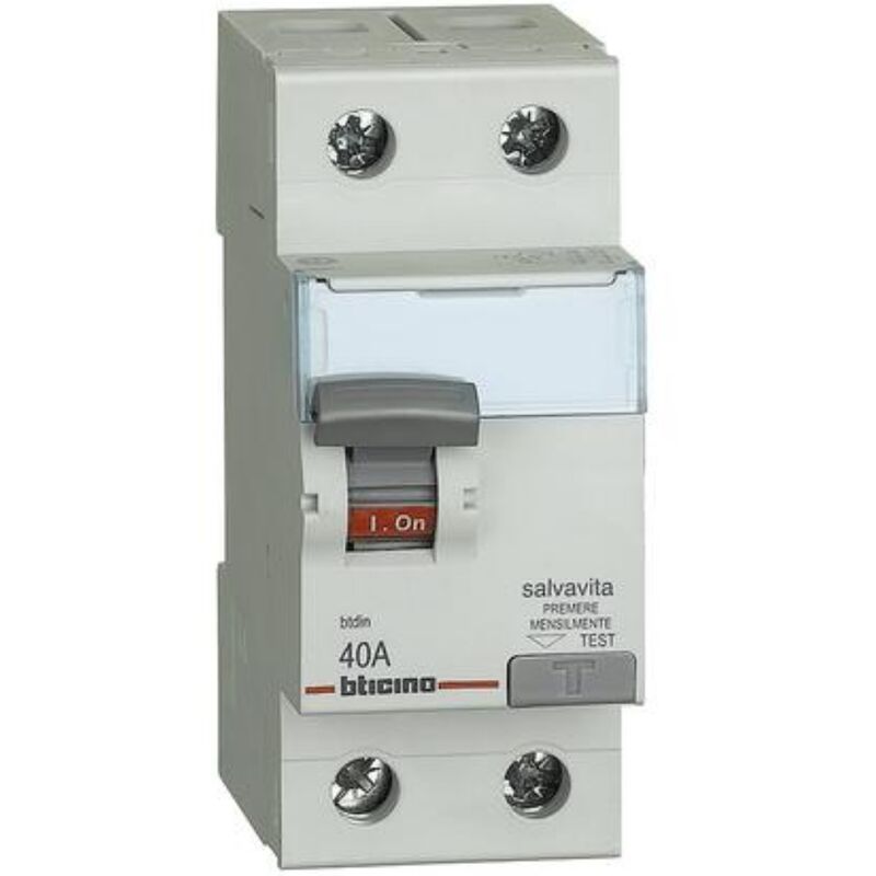 foto del prodotto interruttore differenziale salvavita puro 2 moduli ac bticino g724ac40