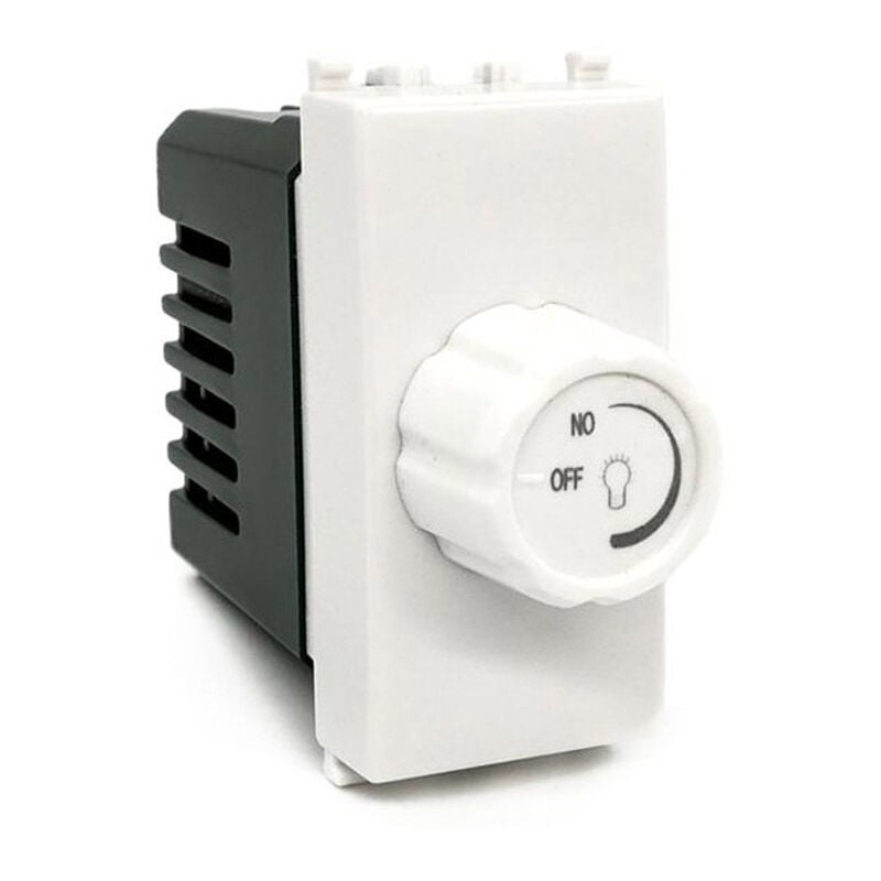 foto del prodotto interruttore dimmer compatibile con living light international air regolatore controller con manopola per luci illuminazione led 500 watt 230v bianco