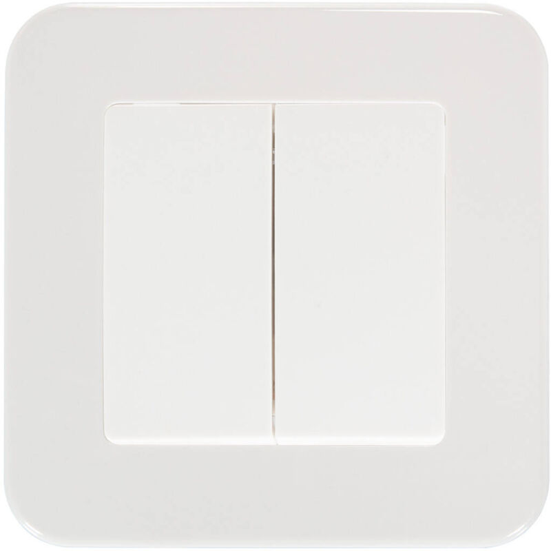 foto del prodotto interruttore doppio commutatore classic bianco