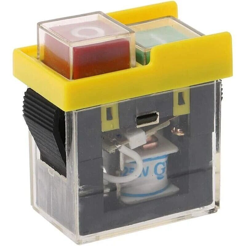 foto del prodotto interruttore elettromagnetico impermeabile kjd6 5e4 250v pulsante di avvio magnetico protezione di spegnimento interruttore autobloccante kjd20