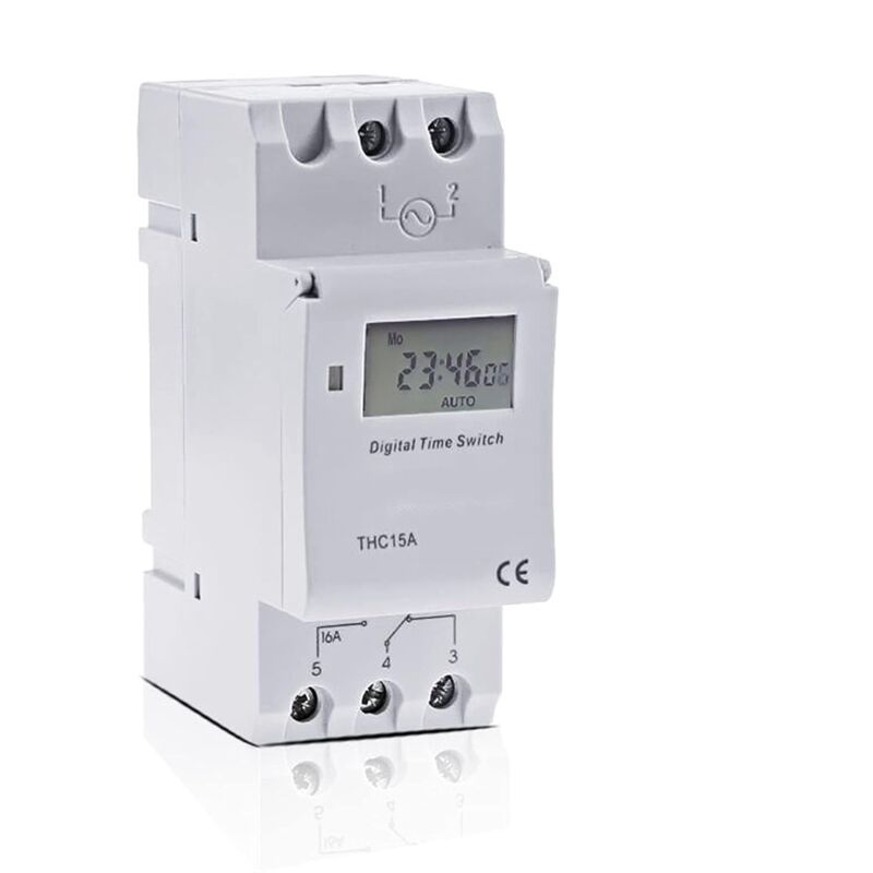 foto del prodotto interruttore industriale tm615 2 microcomputer elettronico programmabile digitale timer interruttore rel controllo 12v 110v 220v 16a montaggio su