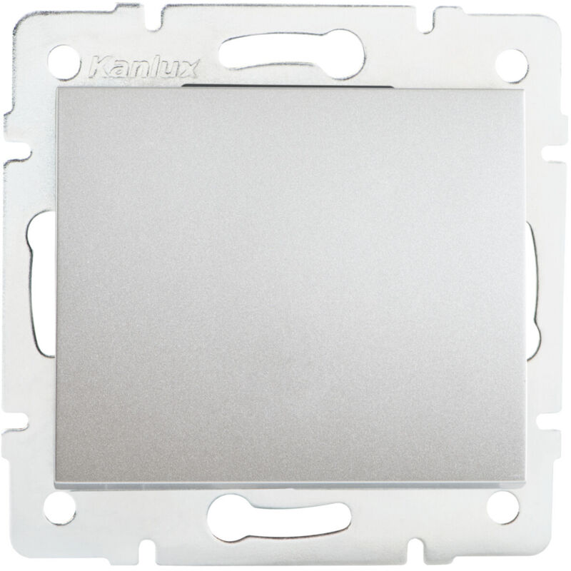 foto del prodotto interruttore inserito 1 leva argento 71x71mm 250v