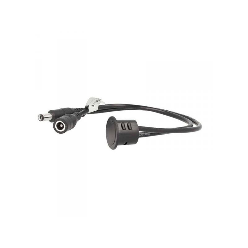 foto del prodotto interruttore led dimmer touch da incasso nero 12v 24v 4a con cavo dc jack 5.5x2.1mm