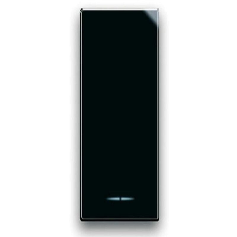 foto del prodotto interruttore life s44 colore nero 1p 16ax illuminabile finitura lucida 1m