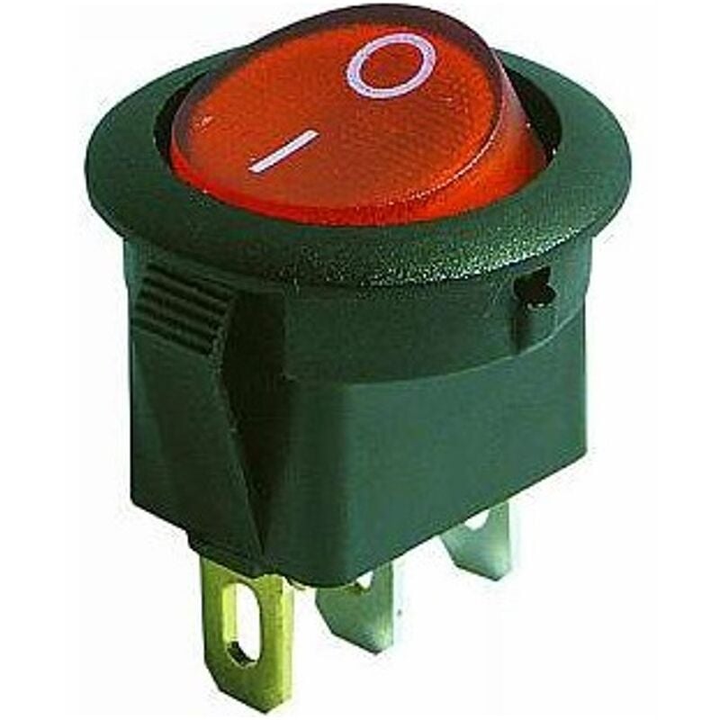 foto del prodotto interruttore luminoso unipolare rosso 3c 16a 17mm ferri da stiro e macchina del
