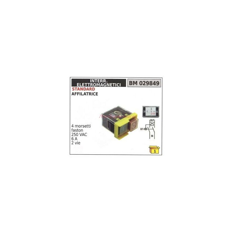 foto del prodotto interruttore magnetico standard affilatrice 4 morsetti faston 250 vac 029849