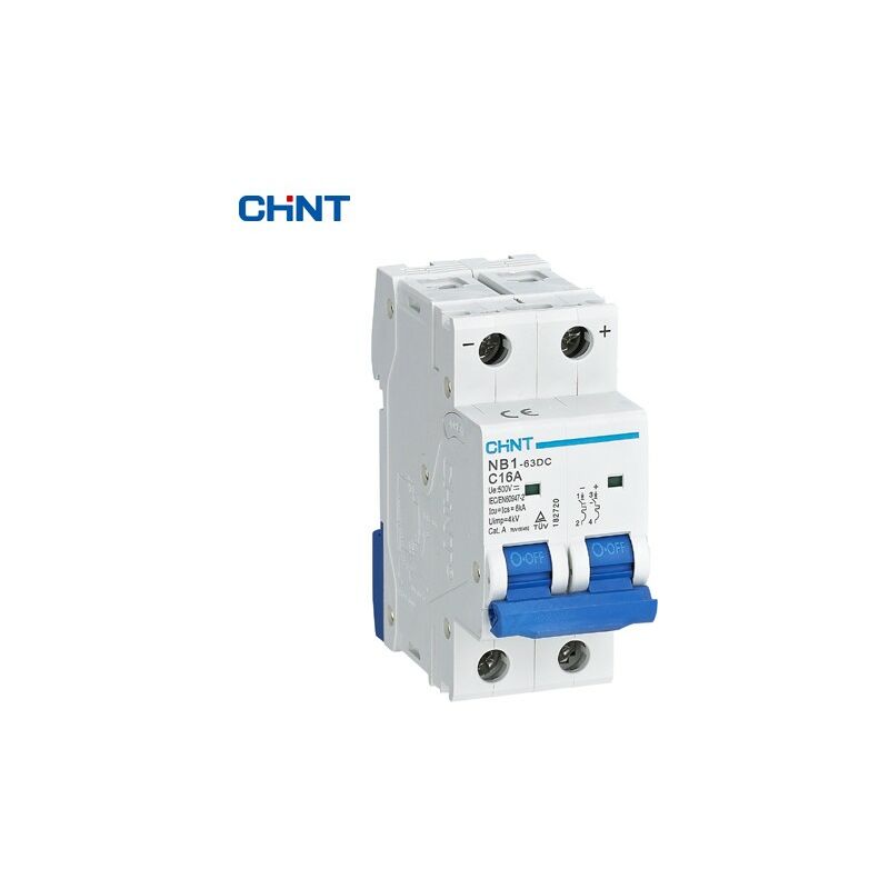 foto del prodotto interruttore magnetorermico 2 p 25a dc.500v