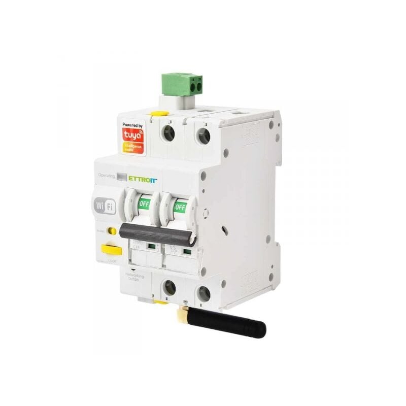 foto del prodotto interruttore magnetotermico 16a 2 poli riarmo automatico smartlife tuya
