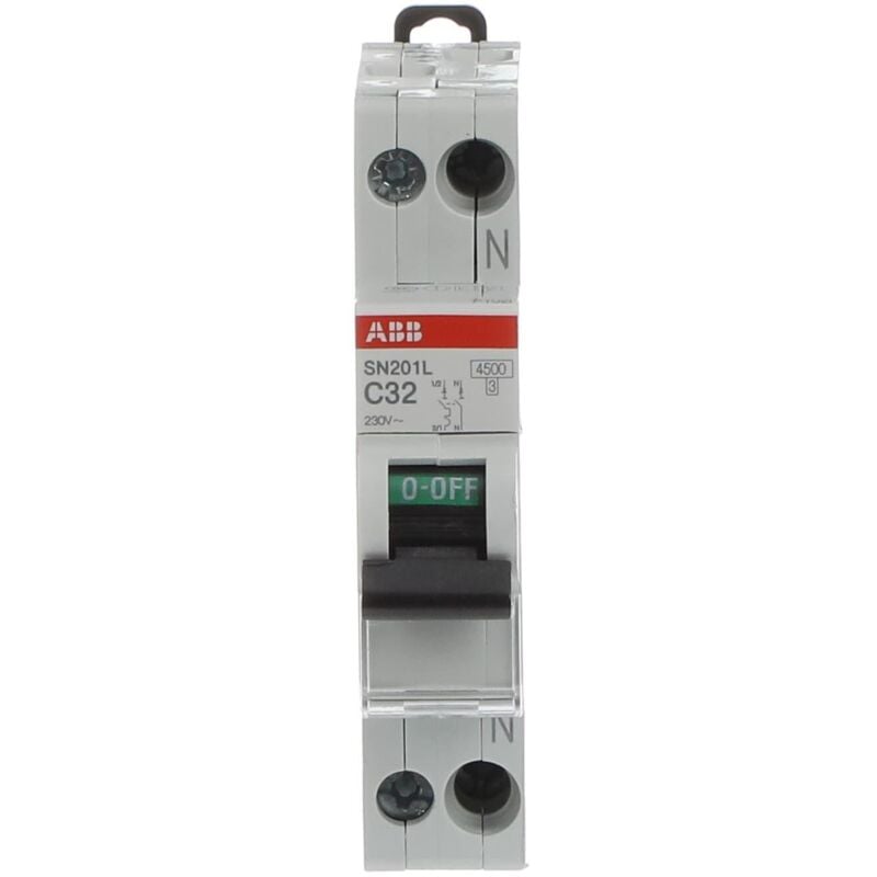 foto del prodotto interruttore magnetotermico automatico sn201 l c32 1p n 4,5ka abb sn201lc32