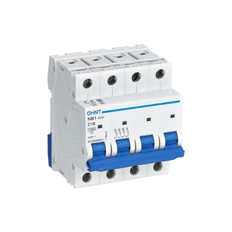 foto del prodotto interruttore magnetotermico chint 4p 16a 10ka curva c - 179910