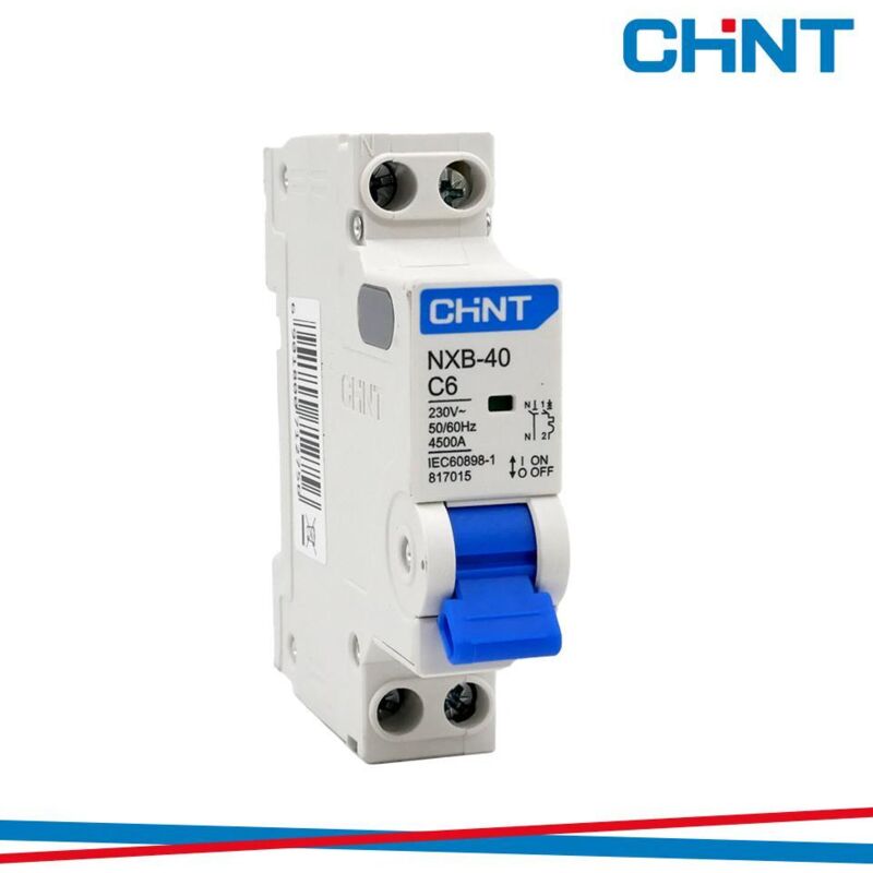 foto del prodotto interruttore magnetotermico chint nxb-40 c6 1p n 6a 4,5ka curva c - 817015