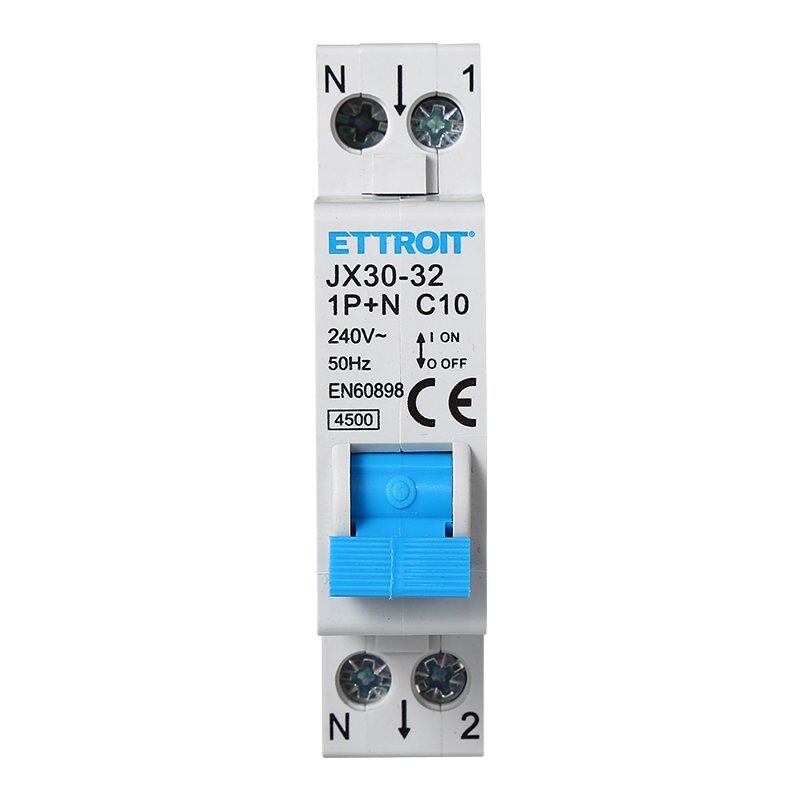 foto del prodotto interruttore magnetotermico differenziale 1p n 10a c10 4.5ka 30ma 220v 1 modulo din jx251040 - ettroit