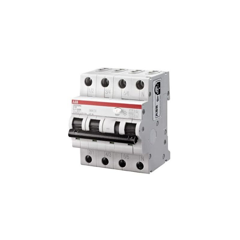 foto del prodotto interruttore magnetotermico differenziale 6ka, a, curva c, 20a 30ma 3p n