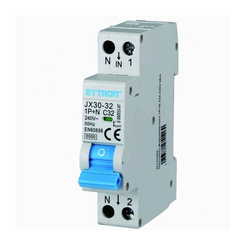 foto del prodotto interruttore magnetotermico ettroit 1pn 32a jx153260