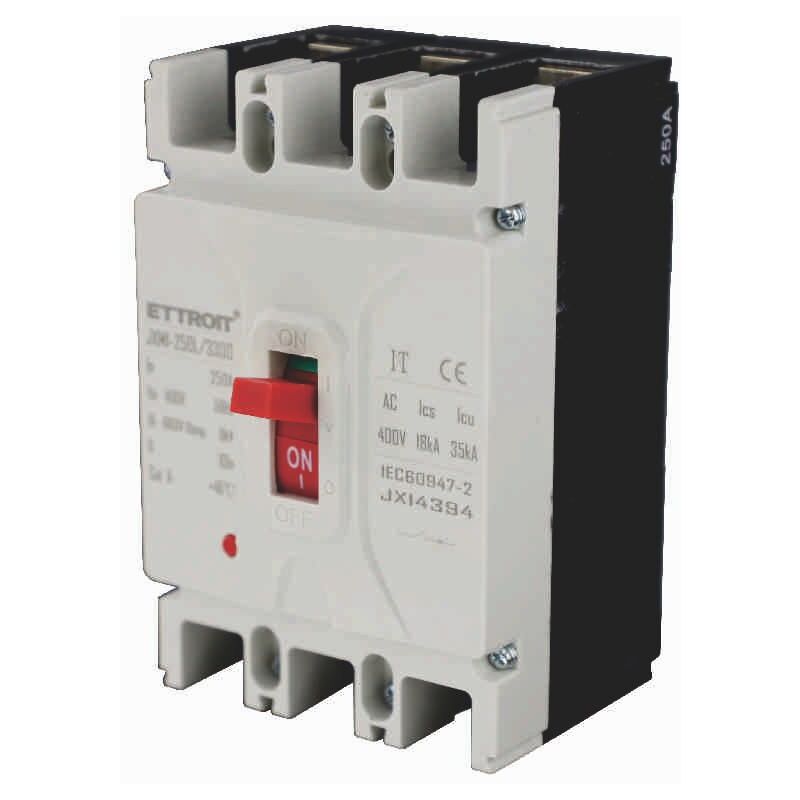 foto del prodotto interruttore magnetotermico inscatolato, 3p, 380vac, 250a, 35ka ettroit jx14394