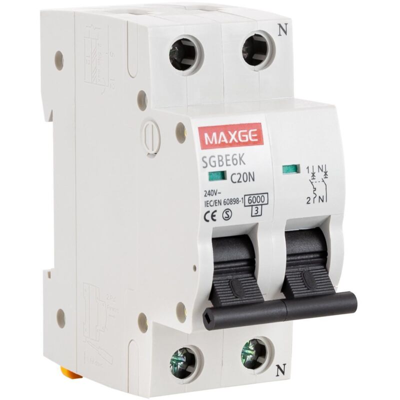 foto del prodotto interruttore magnetotermico residenziale 1p n 6-40a 6ka curva c alpha maxge 32 a