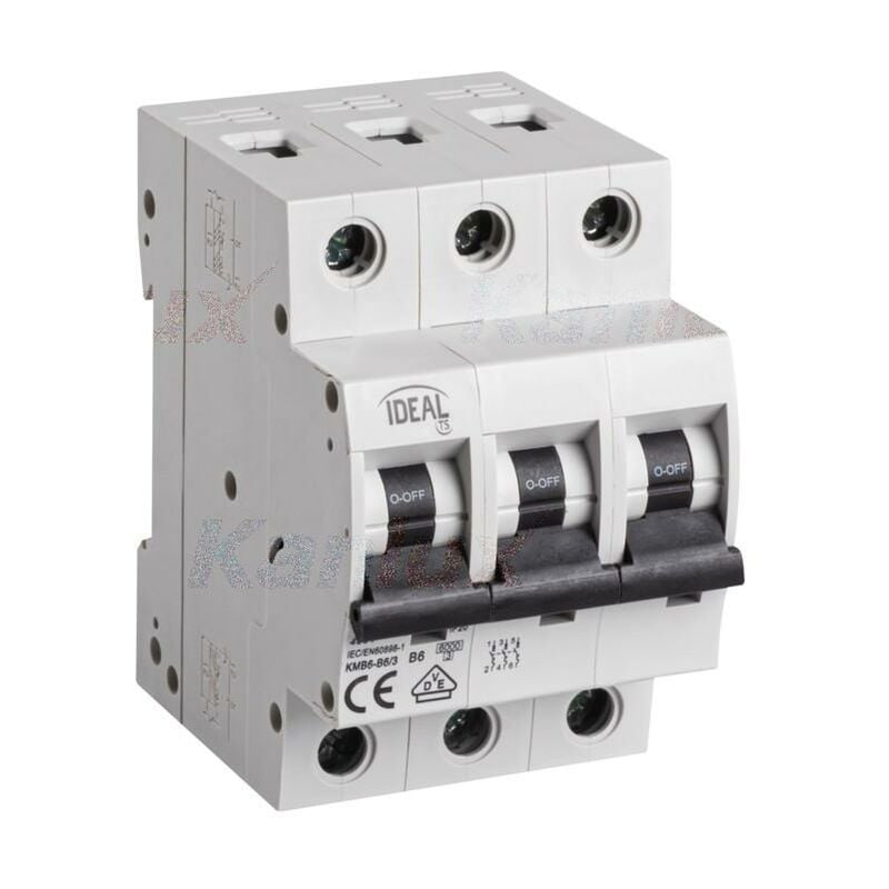 foto del prodotto interruttore magnetotermicodifferenziale 3p kmb6 b6 3 kanlux