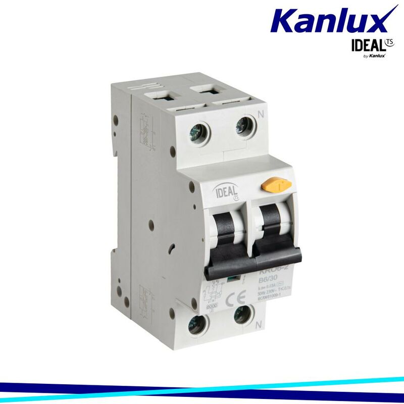 foto del prodotto interruttore magnetotermicodifferenziale 6ka 2p kro6 2 b6 30 kanlux