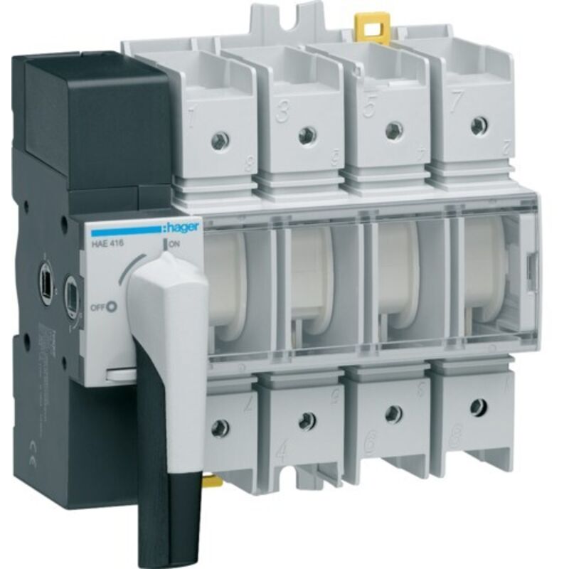 foto del prodotto interruttore manovra sezionatori 4p x 160a 8m hager cod. hae416 