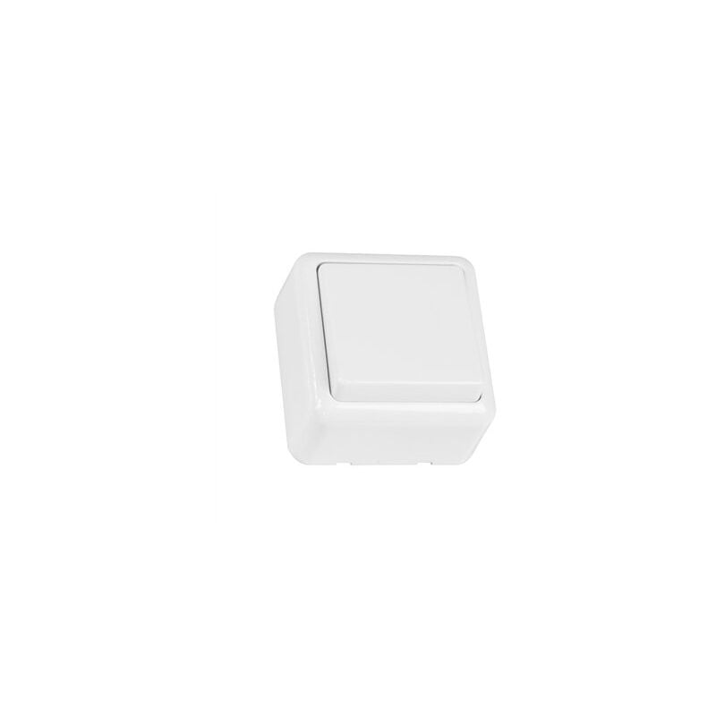 foto del prodotto interruttore montato in superficie bianco 21172 amig