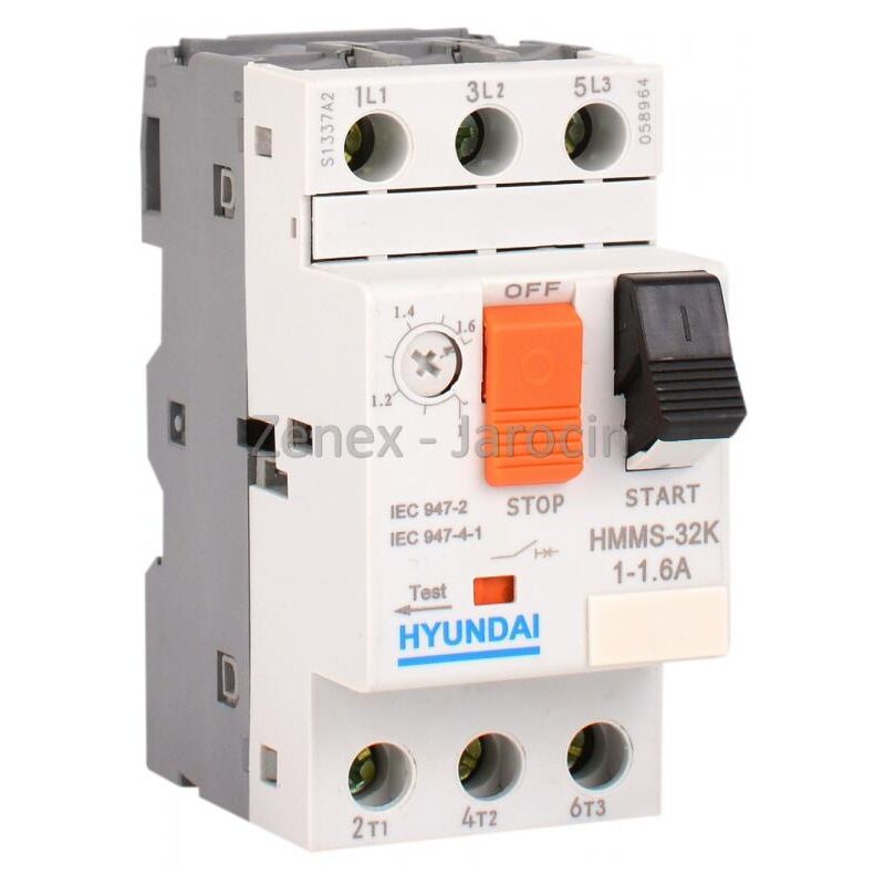 foto del prodotto interruttore motore 4 6.3a ics 50ka 480v hyundai