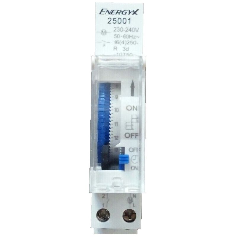 foto del prodotto interruttore orario giornaliero 16a 230v 1m programmazione 24 ore intervento 15m