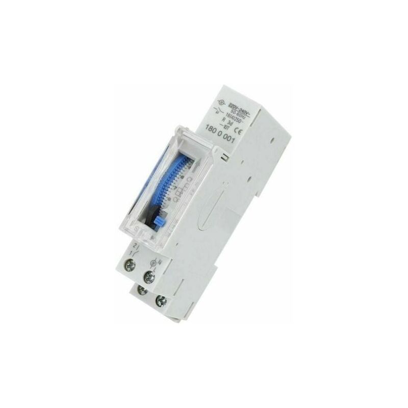 foto del prodotto interruttore orario programmabile, timer meccanico, rel interruttore orario programmabile da 15 minuti a 24 ore per montaggio su guida din standard,