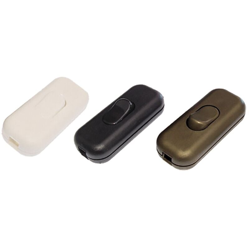 foto del prodotto interruttore passafilo unipolare colore nero