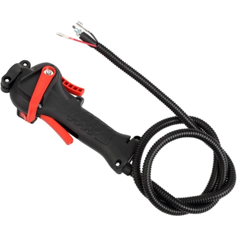 foto del prodotto interruttore per impugnatura del decespugliatore con cavo dell'acceleratore, accessorio professionale per decespugliatore portatile a zaino (e)
