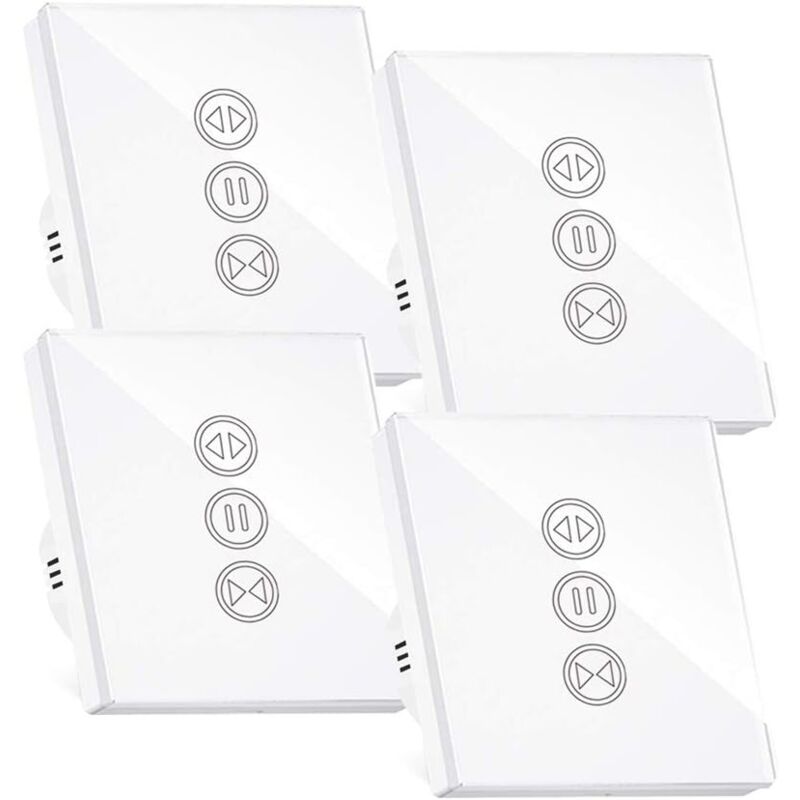 foto del prodotto interruttore per tapparelle intelligente, interruttore per tapparelle wi fi, compatibile con alexa google home, interruttore touch intelligente con