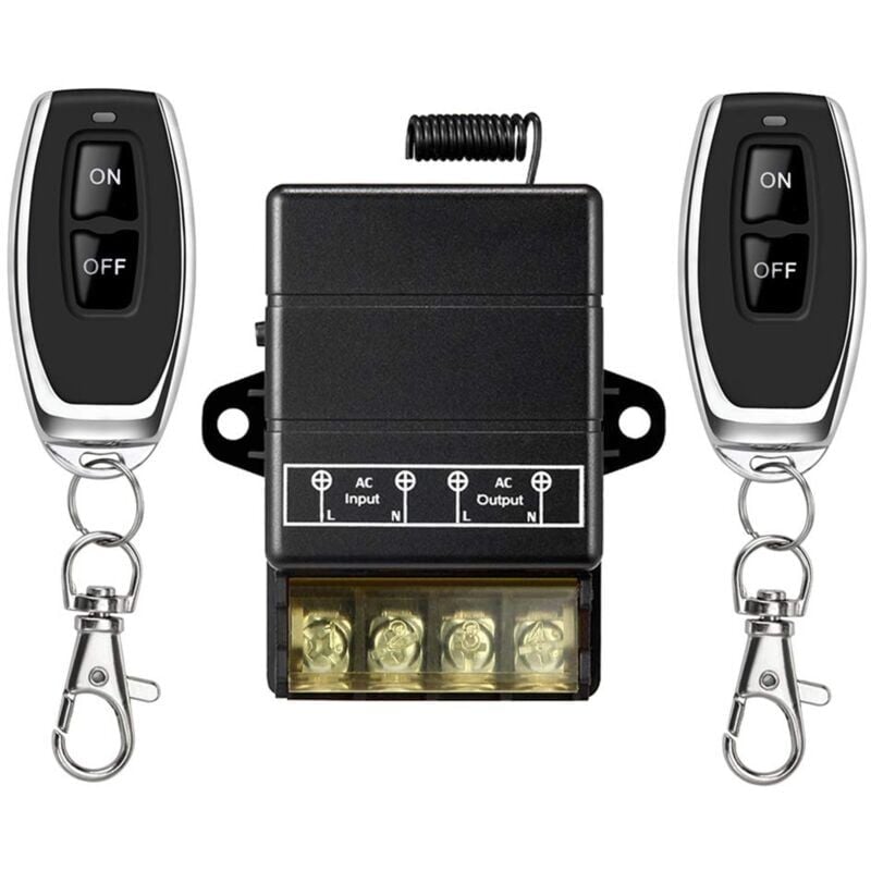 foto del prodotto interruttore relè wireless, 328 piedi 220 v 230 v 240 v 40 a interruttore rf wireless per elettrodomestici, pompe, luci da soffitto e attrezzature