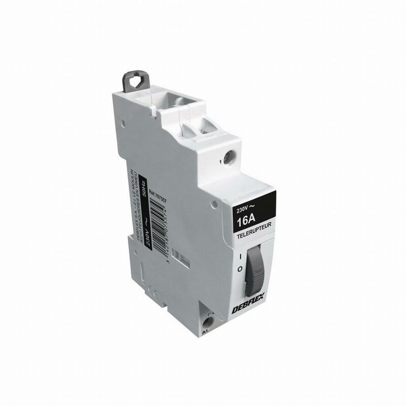 foto del prodotto interruttore remoto 16 ampere evo 230v 50hz debflex grigio 707557