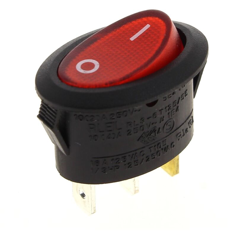 foto del prodotto interruttore rosso a 3 poli per macchina da caff electrolux